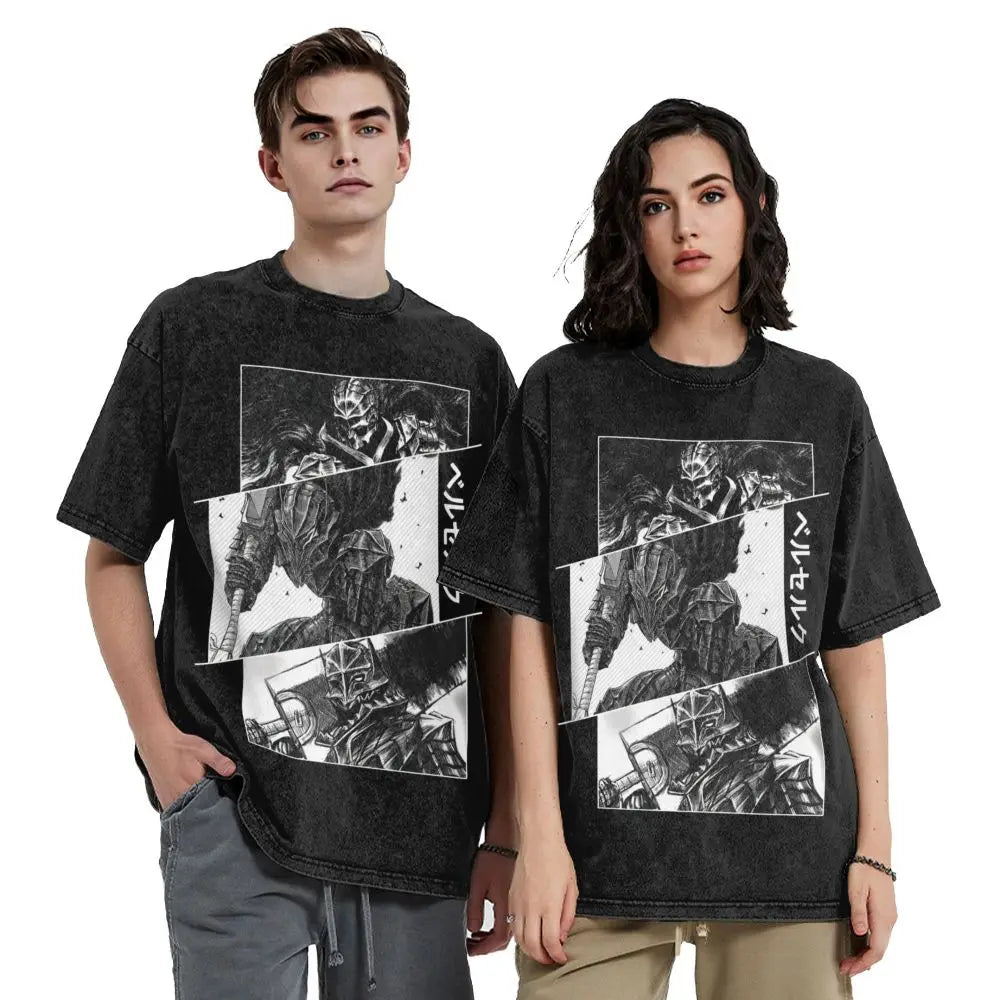 Berserk Guts Washed Vintage T-Shirt Herren - Berserker