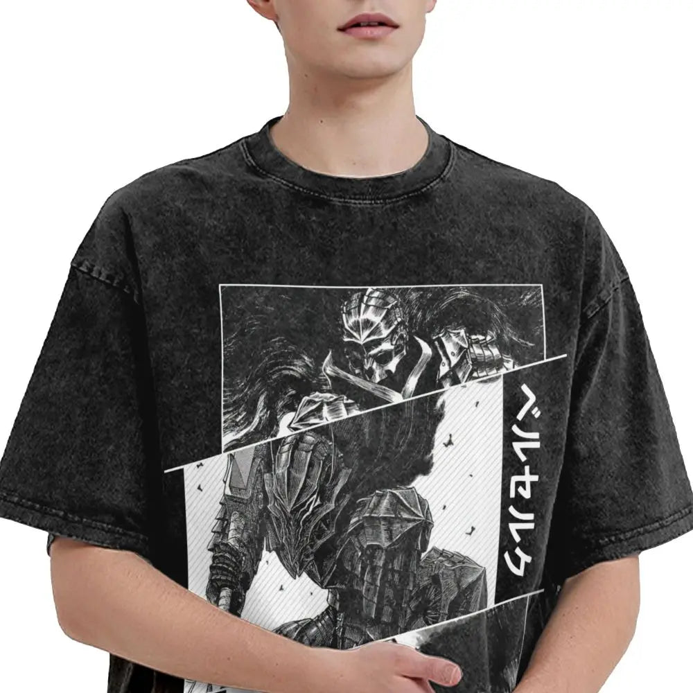 Berserk Guts Washed Vintage T-Shirt Herren - Berserker