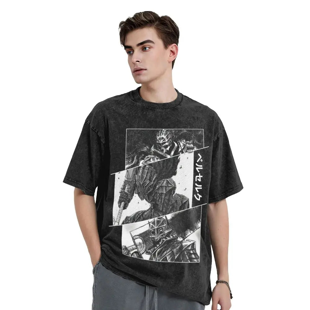 Berserk Guts Washed Vintage T-Shirt Herren - Berserker