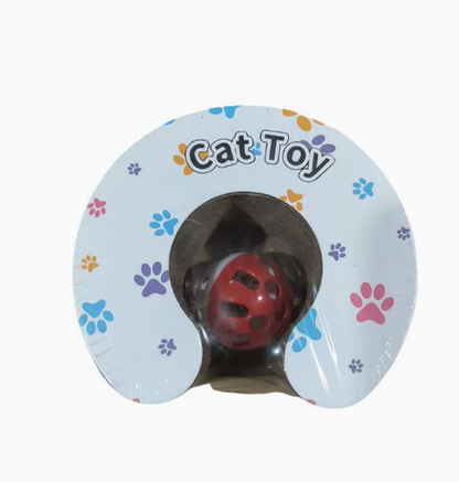 Flexible Cat Scratcher Toy with Bell Ball