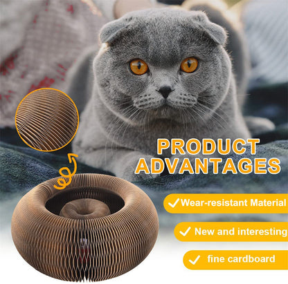 Flexible Cat Scratcher Toy with Bell Ball