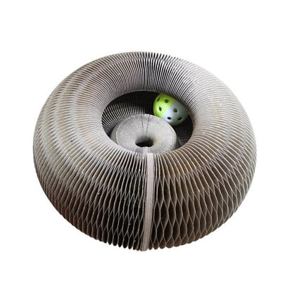 Flexible Cat Scratcher Toy with Bell Ball