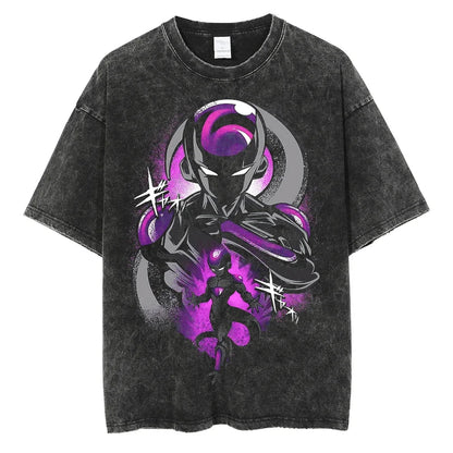 Frieza Dragon Ball T-Shirt Herren - Anime Motiv Streetwear - Oversized Washed Vintage - Limited Version