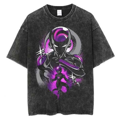 Frieza Dragon Ball T-Shirt Herren - Anime Motiv Streetwear - Oversized Washed Vintage - Limited Version