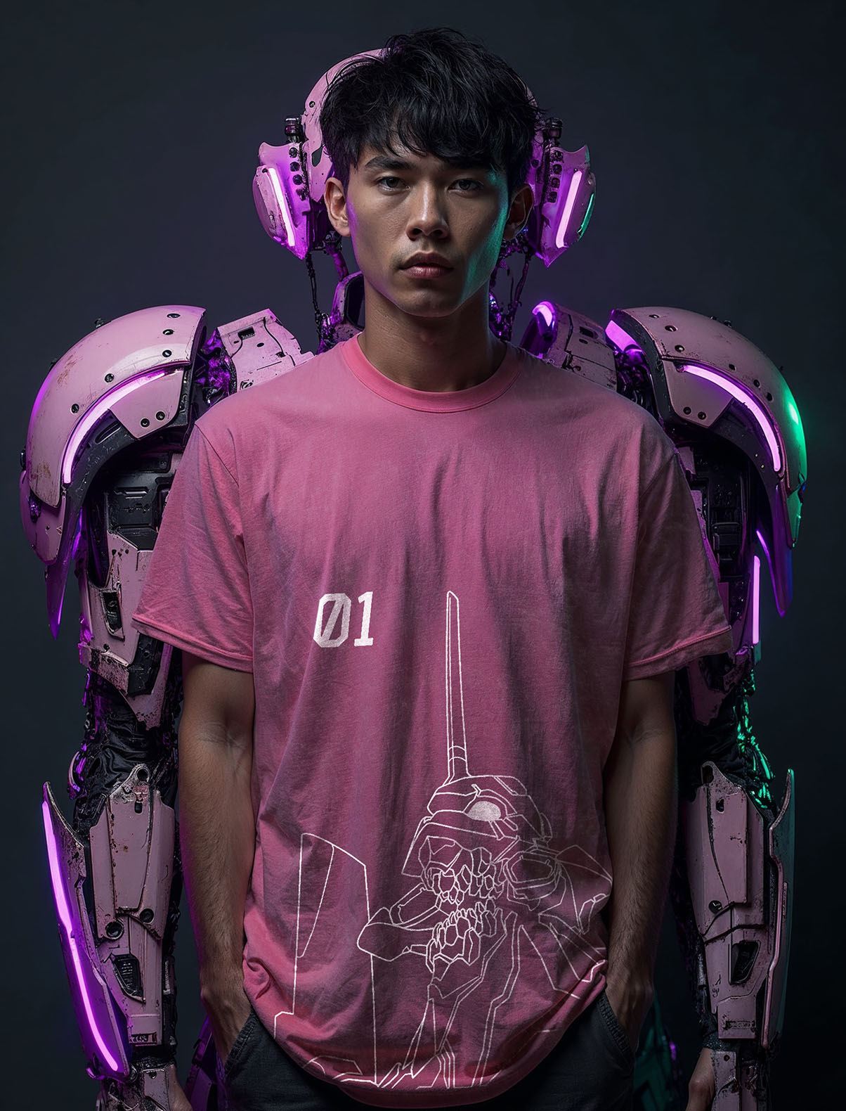 Evangelion Vintage-T-Shirt