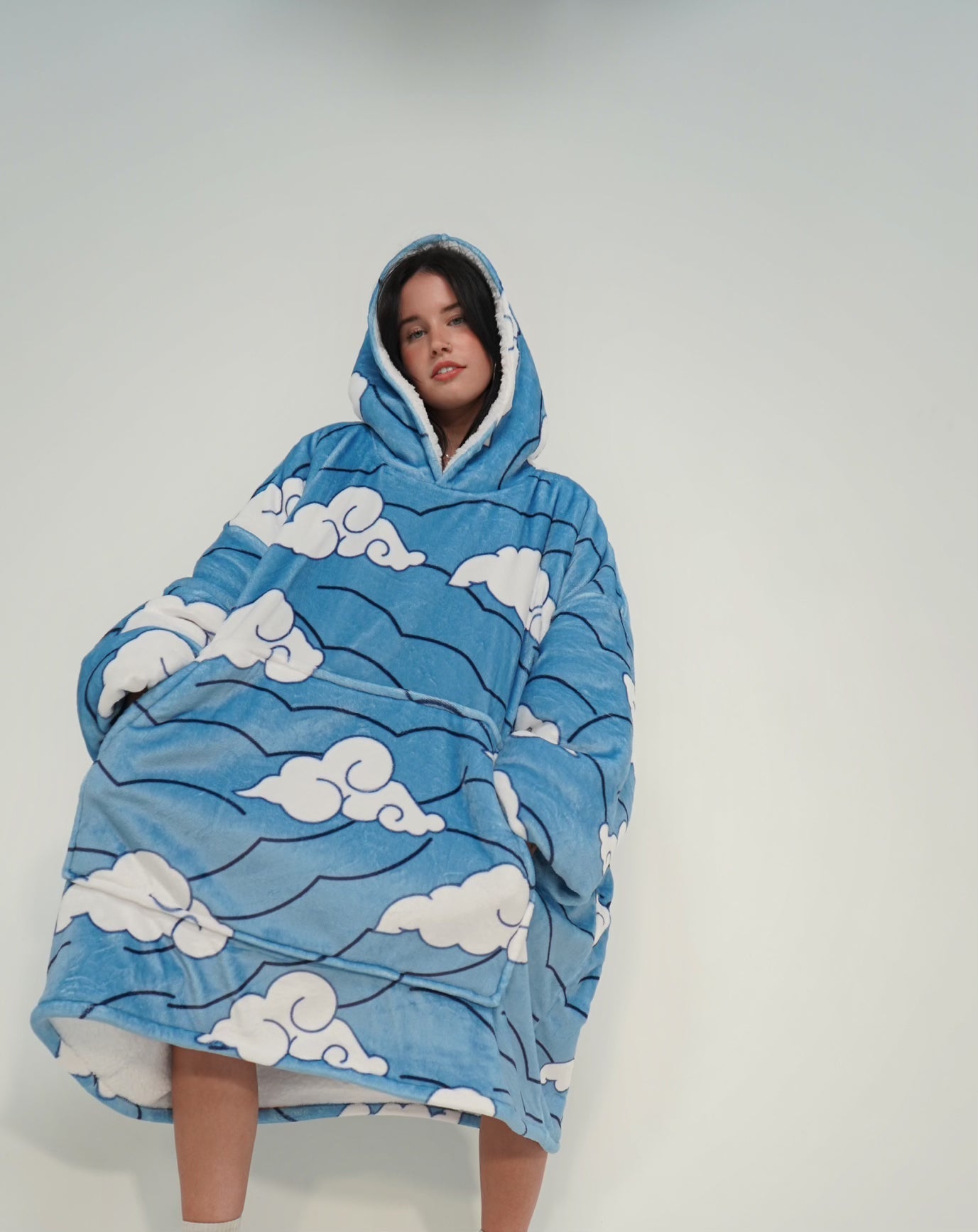 Wasser-Hashira Kuschelpullover mit Decke