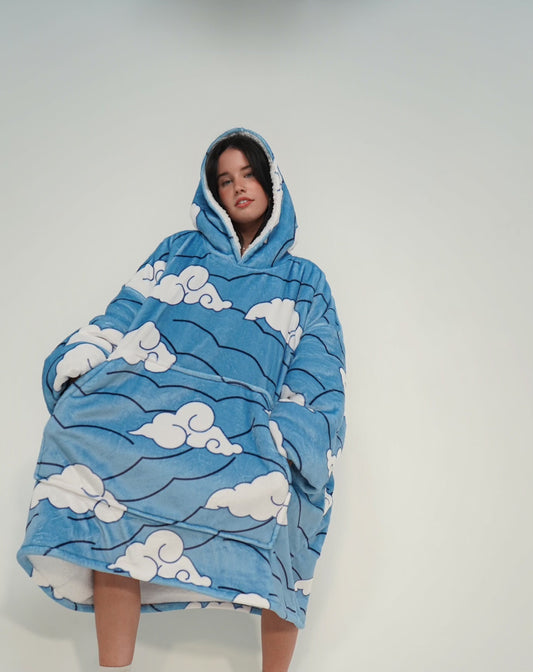 Wasser-Hashira Kuschelpullover mit Decke