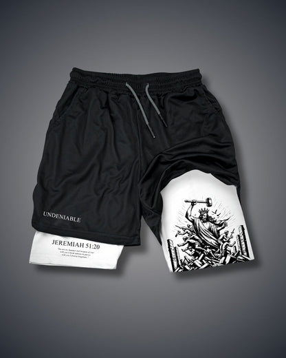 Jeremia 51:20 Waffe des Krieges Performance Shorts