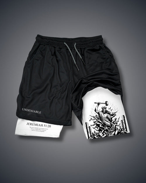 Jeremia 51:20 Waffe des Krieges Performance Shorts