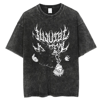Legacy Baki The Grappler - Anime Motiv Washed Streetwear T-Shirt Herren Ver. Limited