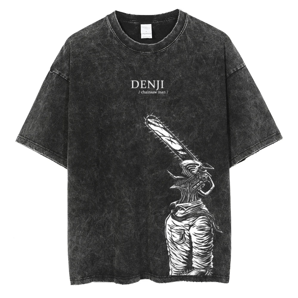 Legacy Baki The Grappler - Anime Motiv Washed Streetwear T-Shirt Herren Ver. Limited