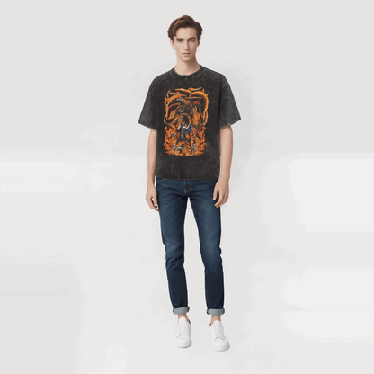 Naruto T-shirt - Anime Motiv Streetwear Harajuku - Washed Vintage Ver. Limited