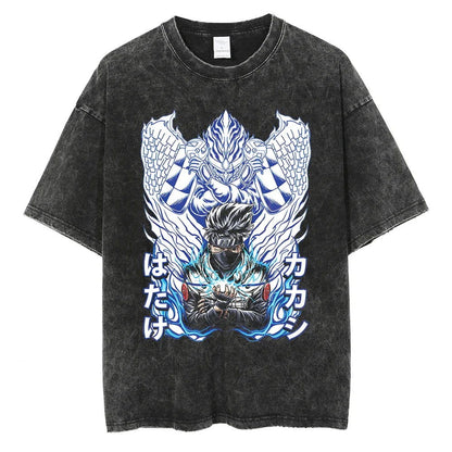 Naruto T-shirt - Anime Motiv Streetwear Washed Vintage