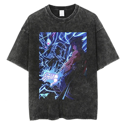 Naruto Tee Anime Motiv Streetwear Harajuku - Washed Vintage