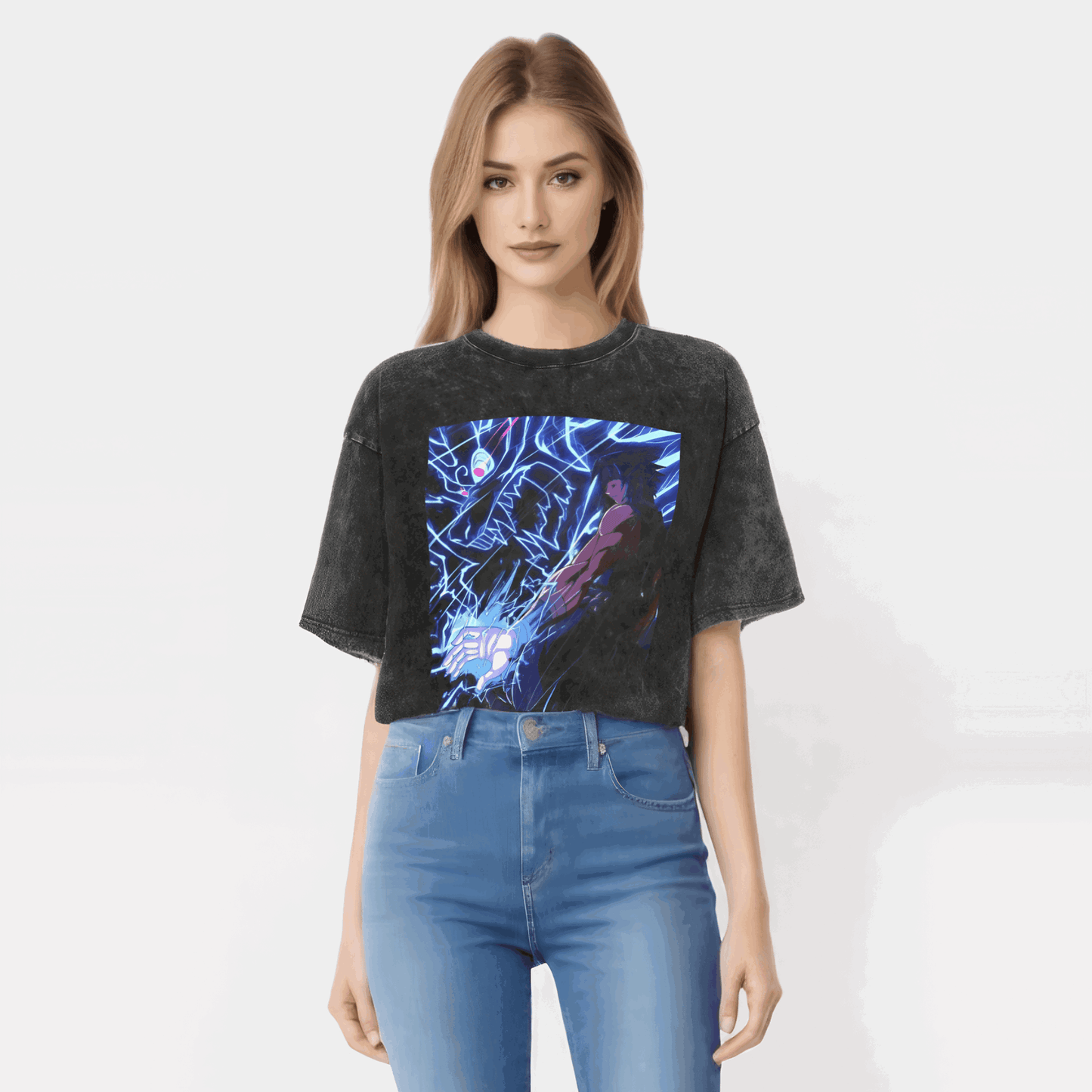 Naruto Tee Anime Motiv Streetwear Harajuku - Washed Vintage
