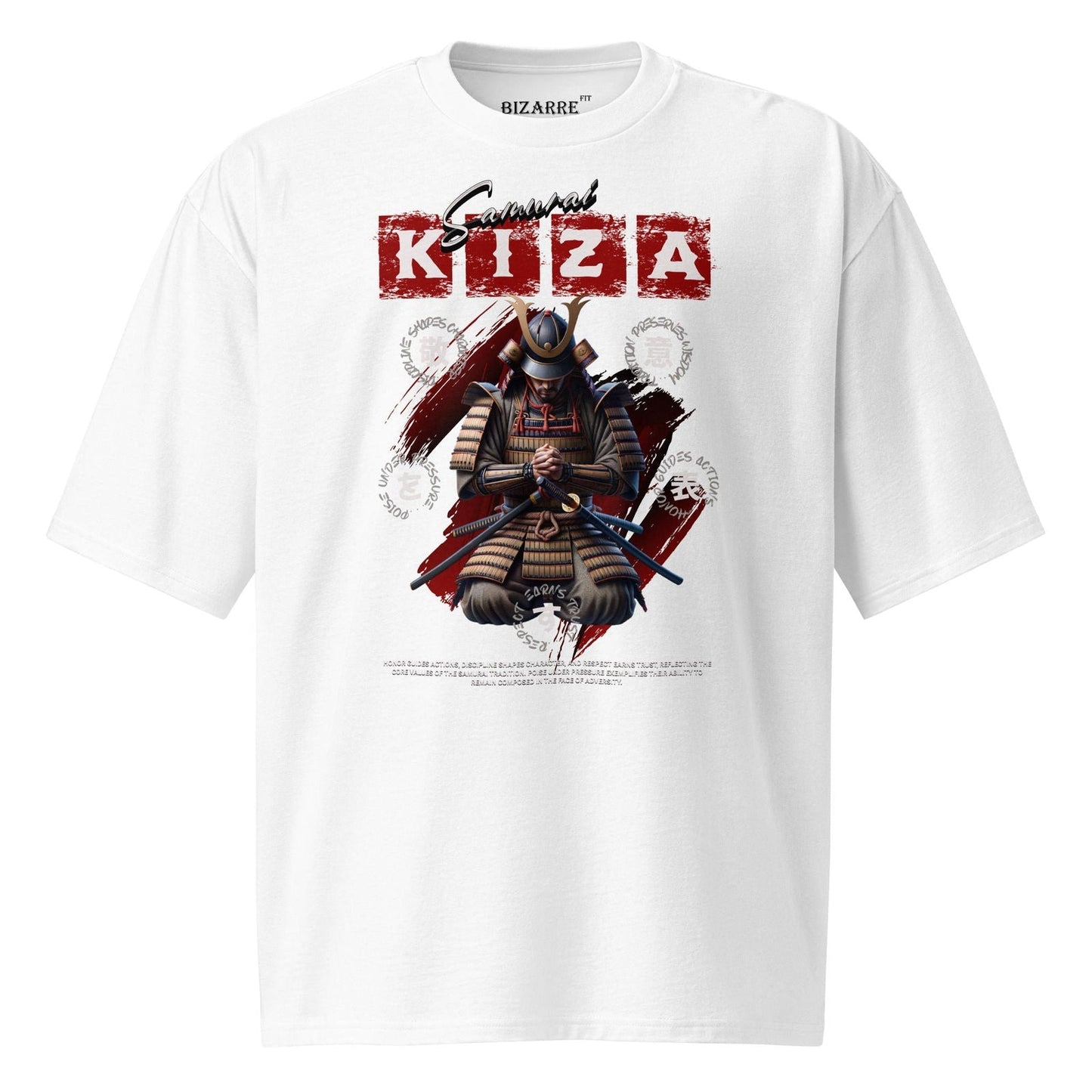 Oversized Heavyweight T-Shirt Herren - Samurai Kiza