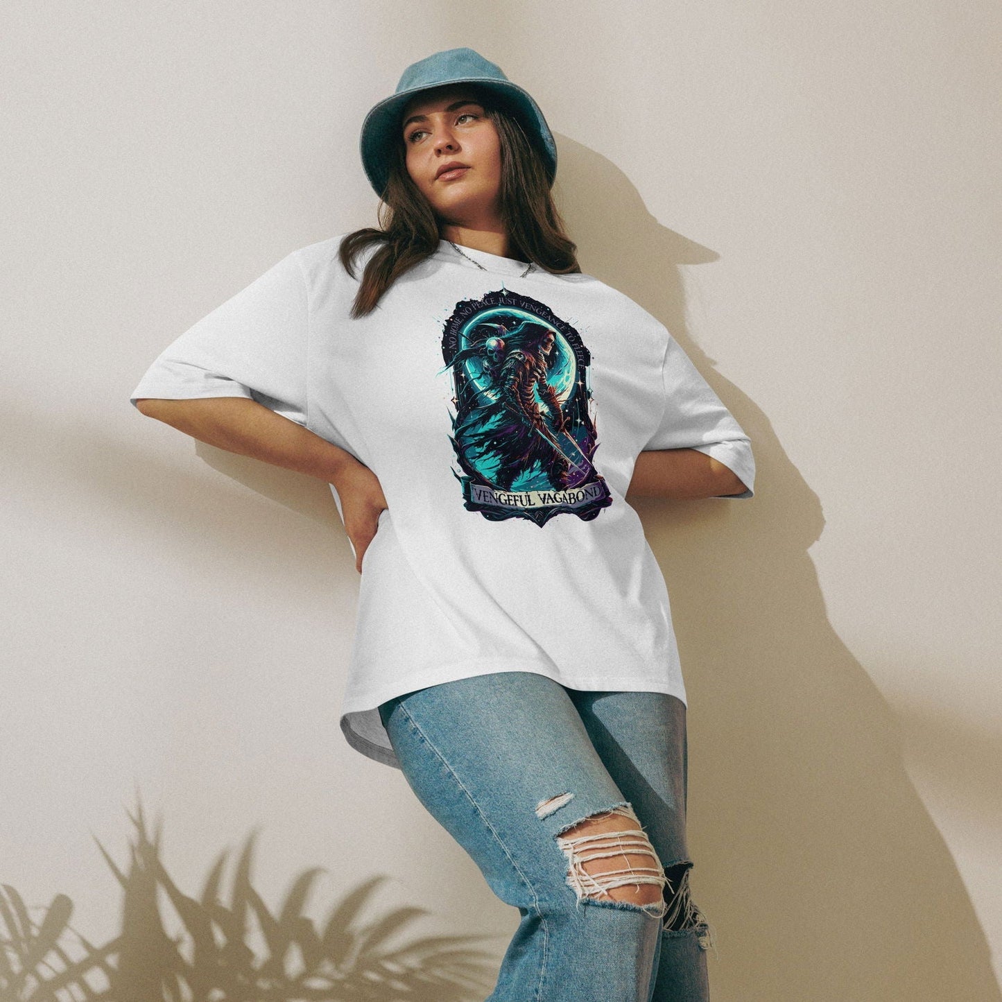 Oversized Heavyweight T-Shirt Herren - Vengeful Vagabond