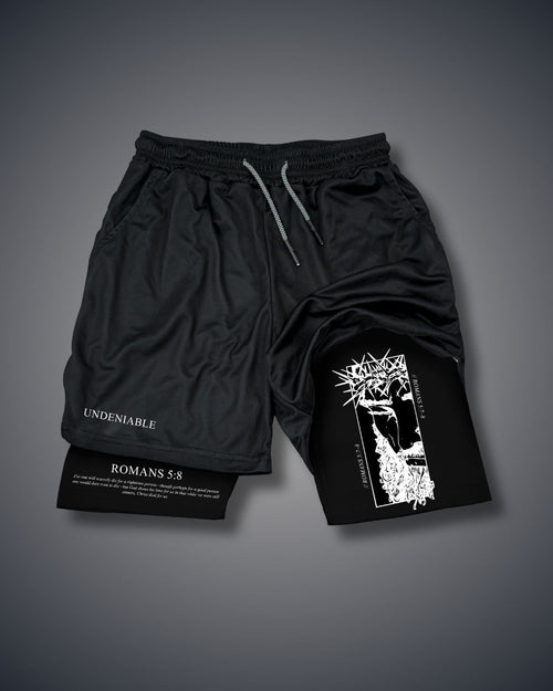 Römer 5:7-8 Christus Performance Shorts