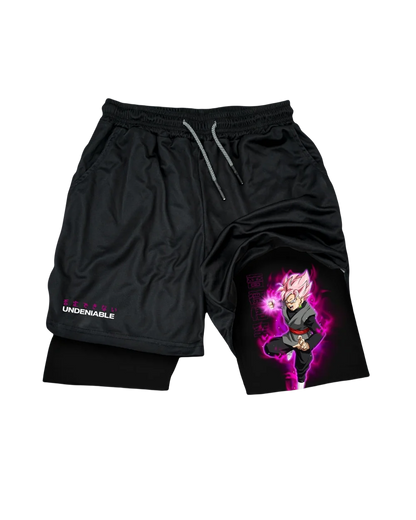 Dragon Ball Rose Goku Black Performance Shorts