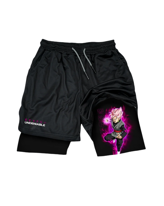 Dragon Ball Rose Goku Black Performance Shorts
