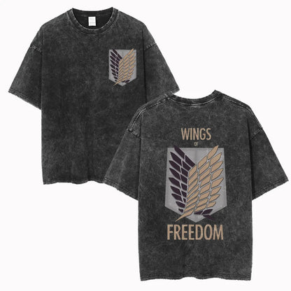 Wings of Freedom Vintage T-Shirt Herren