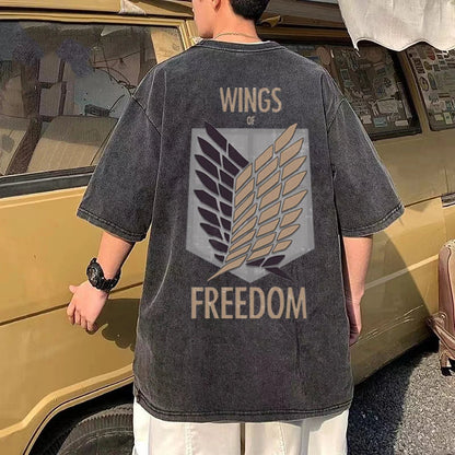 Wings of Freedom Vintage T-Shirt Herren