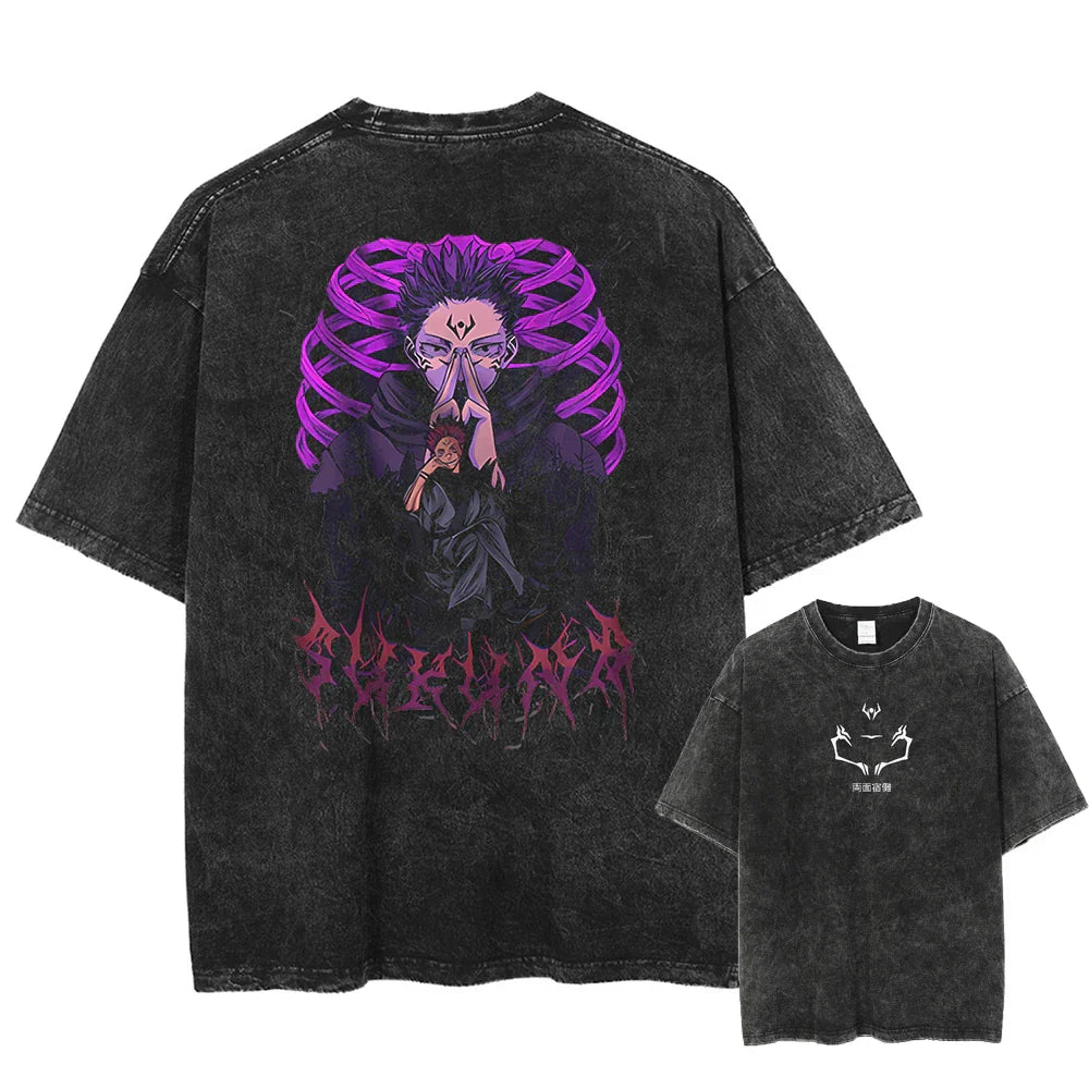 Sukuna Domain Vintage T-Shirt Herren