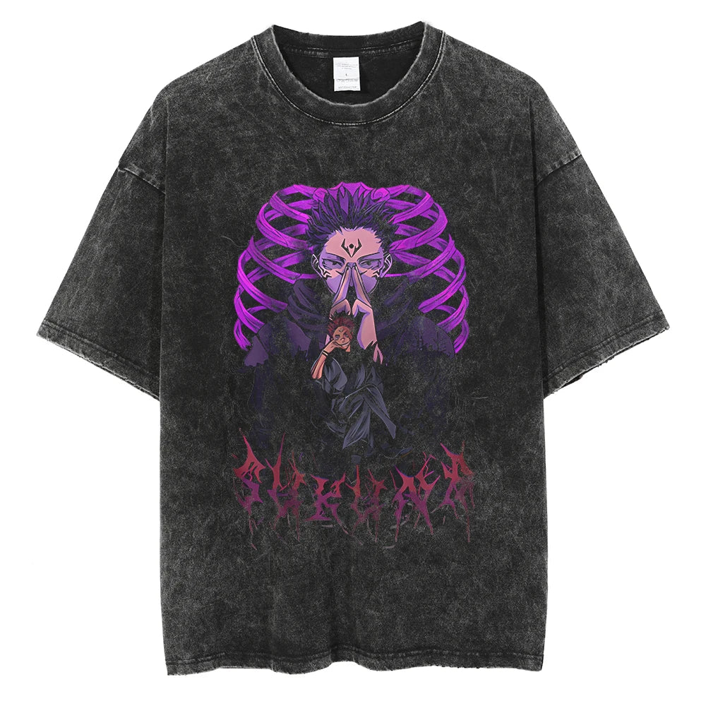 Sukuna Domain Vintage T-Shirt Herren