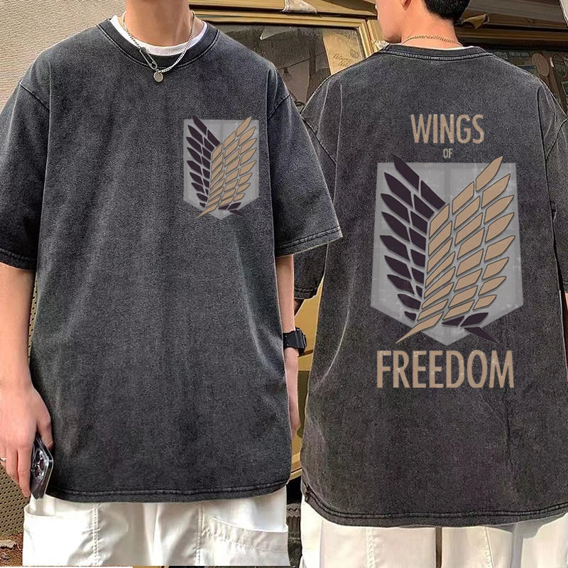 Wings of Freedom Vintage T-Shirt Herren