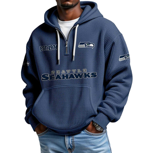 Seattle Seahawks Quarter Zip Hoodie