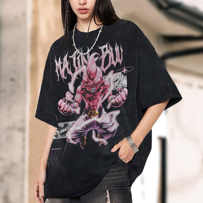 Kid Buu Vintage T-Shirt Herren | Dragon Ball Super
