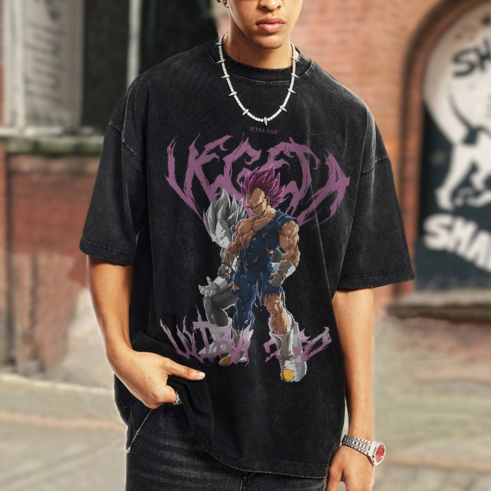 VEGETA ULTRA EGO VINTAGE  T-Shirt Herren | Dragon Ball Super