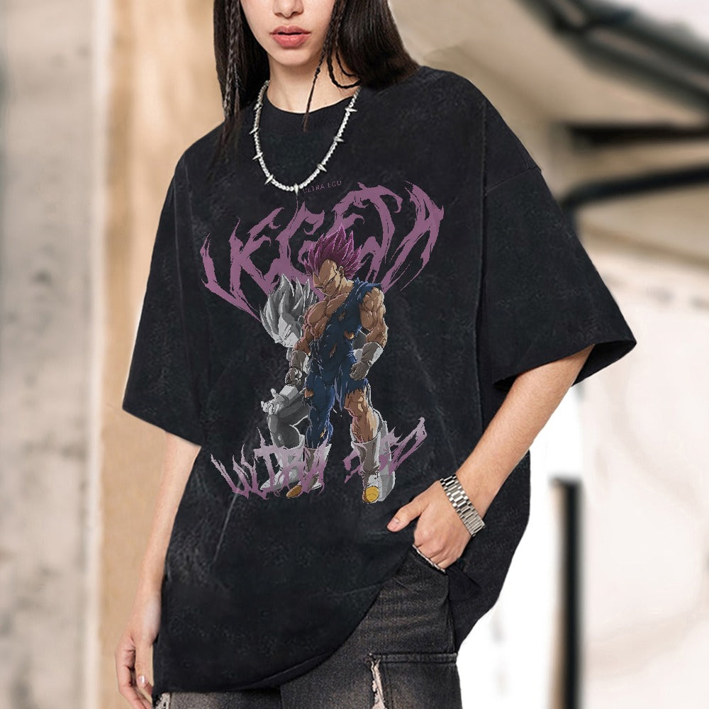 VEGETA ULTRA EGO VINTAGE  T-Shirt Herren | Dragon Ball Super