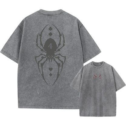 Xhunter Hisoka Phantom T-Shirt Herren - Anime Motiv Washed Vintage