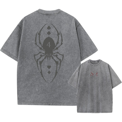 Xhunter Hisoka Phantom T-Shirt Herren - Anime Motiv Washed Vintage