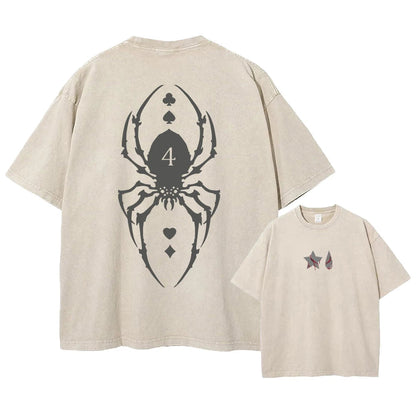 Xhunter Hisoka Phantom T-Shirt Herren - Anime Motiv Washed Vintage