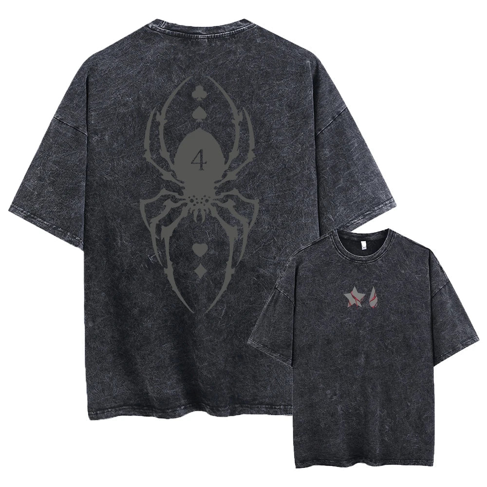 Xhunter Hisoka Phantom T-Shirt Herren - Anime Motiv Washed Vintage