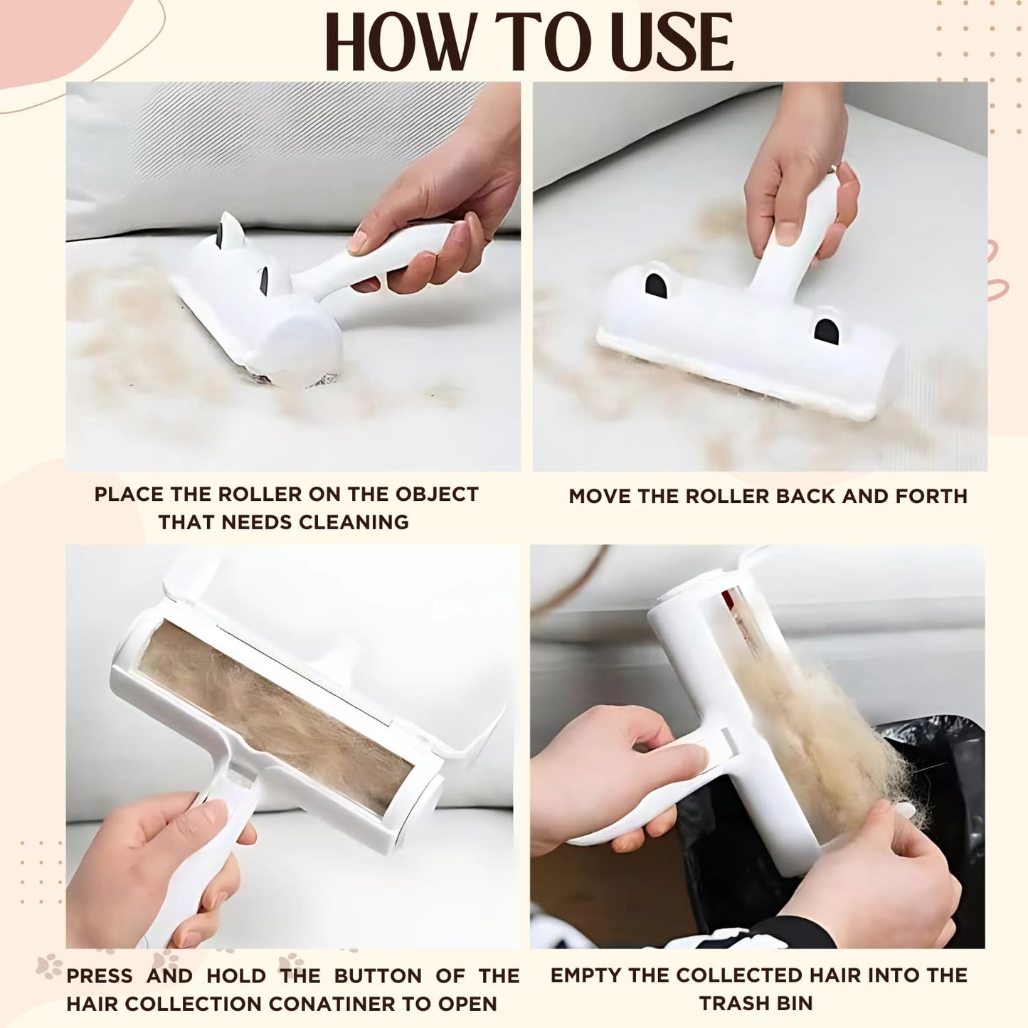 Reusable Pet Hair Remover Roller