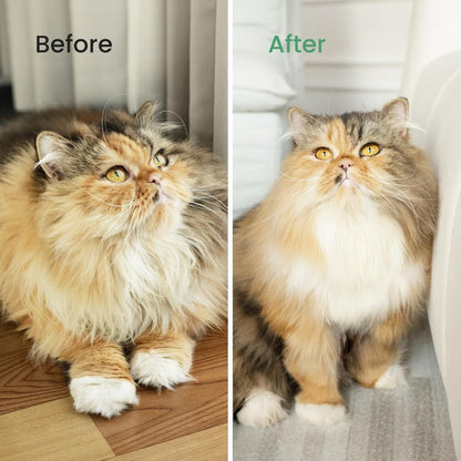 Pet Shedding & Grooming Brush with Skin-Safe Blades