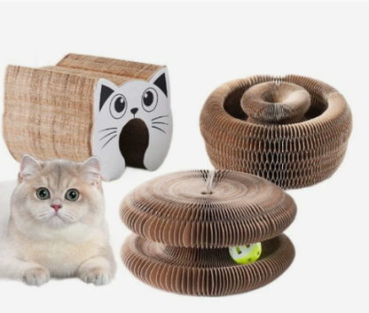 Flexible Cat Scratcher Toy with Bell Ball