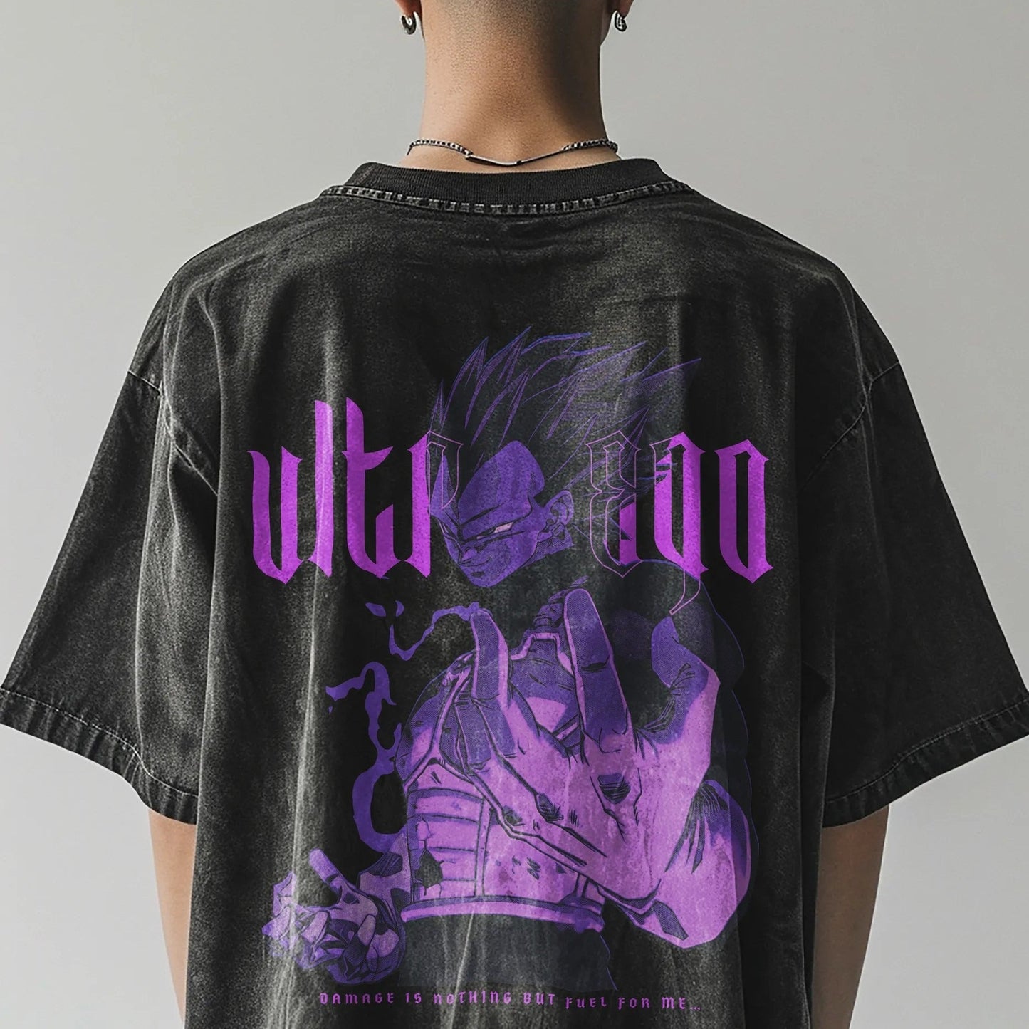 Vegeta Ultra Ego Vintage T-Shirt Herren | Dragon Ball Super