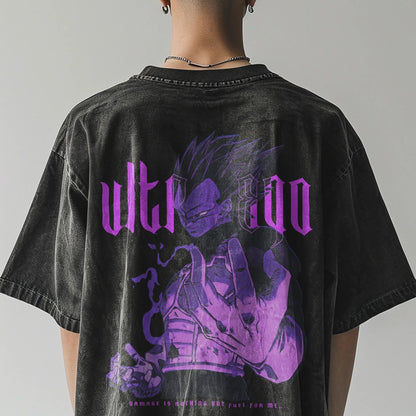 Vegeta Ultra Ego Vintage T-Shirt Herren | Dragon Ball Super