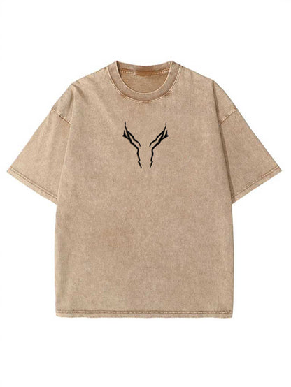 Vintage-T-Shirt mit Stickerei „Guts Bloodshed“