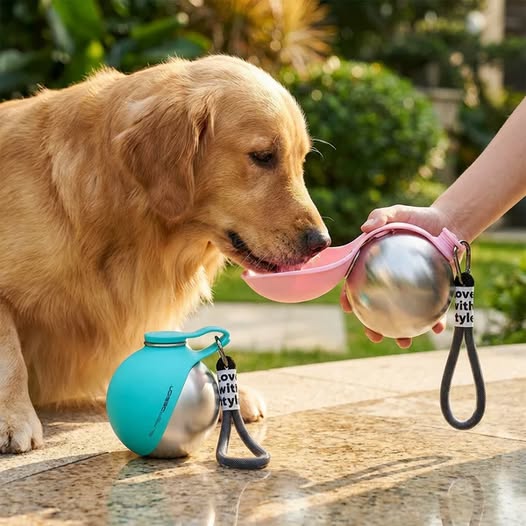One-Hand Press Pet Hydration Dispenser (285ml)