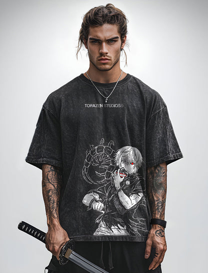 Vintage-T-Shirt „Kaneki Kanou“