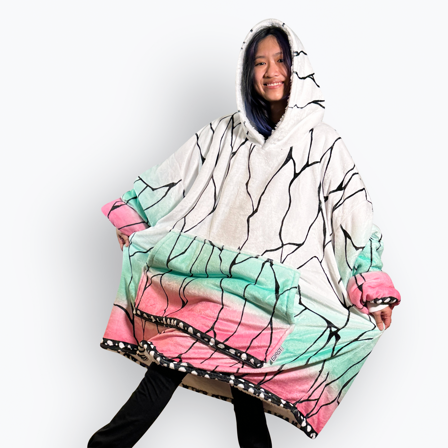 Shinobu Kuschelpullover mit Decke
