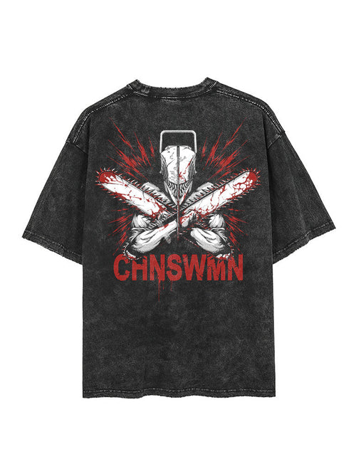 Denji Violence 2-seitiges Vintage-T-Shirt
